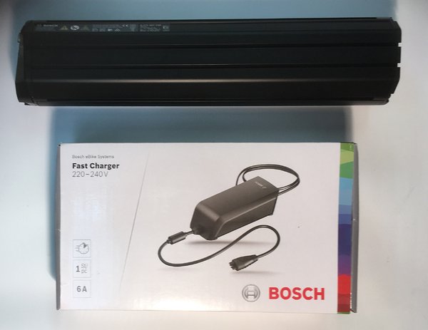 Bosch Powertube Bundle 4 - Bosch Powertube 500Wh Horizontal battery + Fast 6A charger
